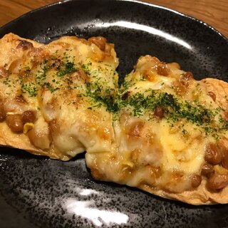 超ヘルシー☆納豆チーズピザ